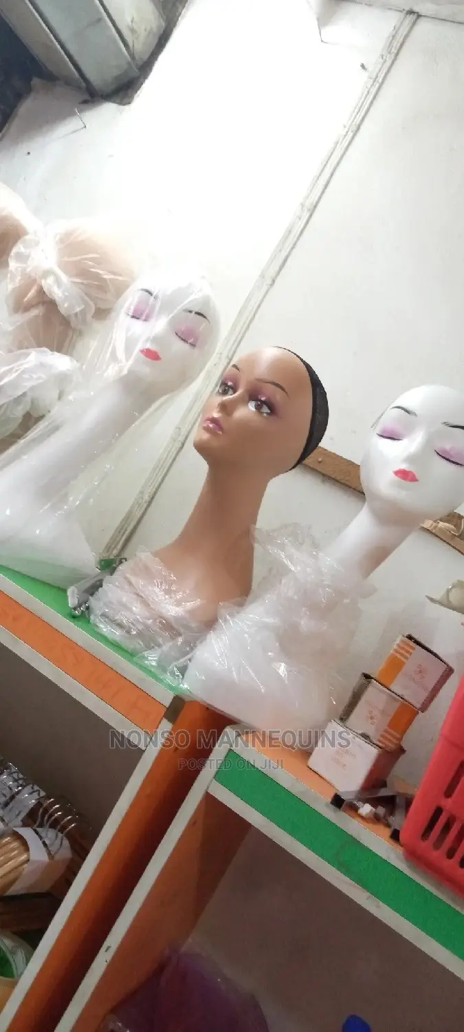 White Long Neck Mannequin Display