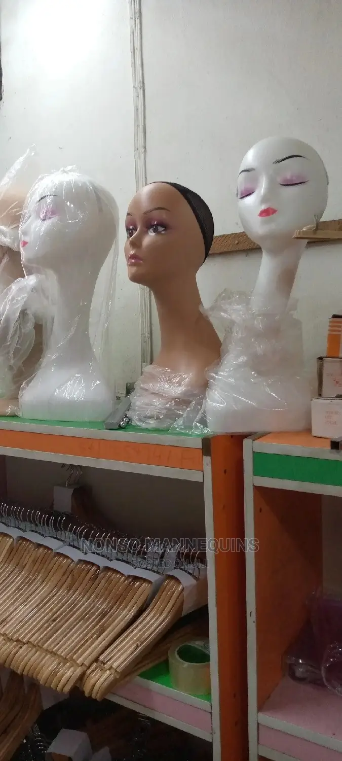 White Long Neck Mannequin Display