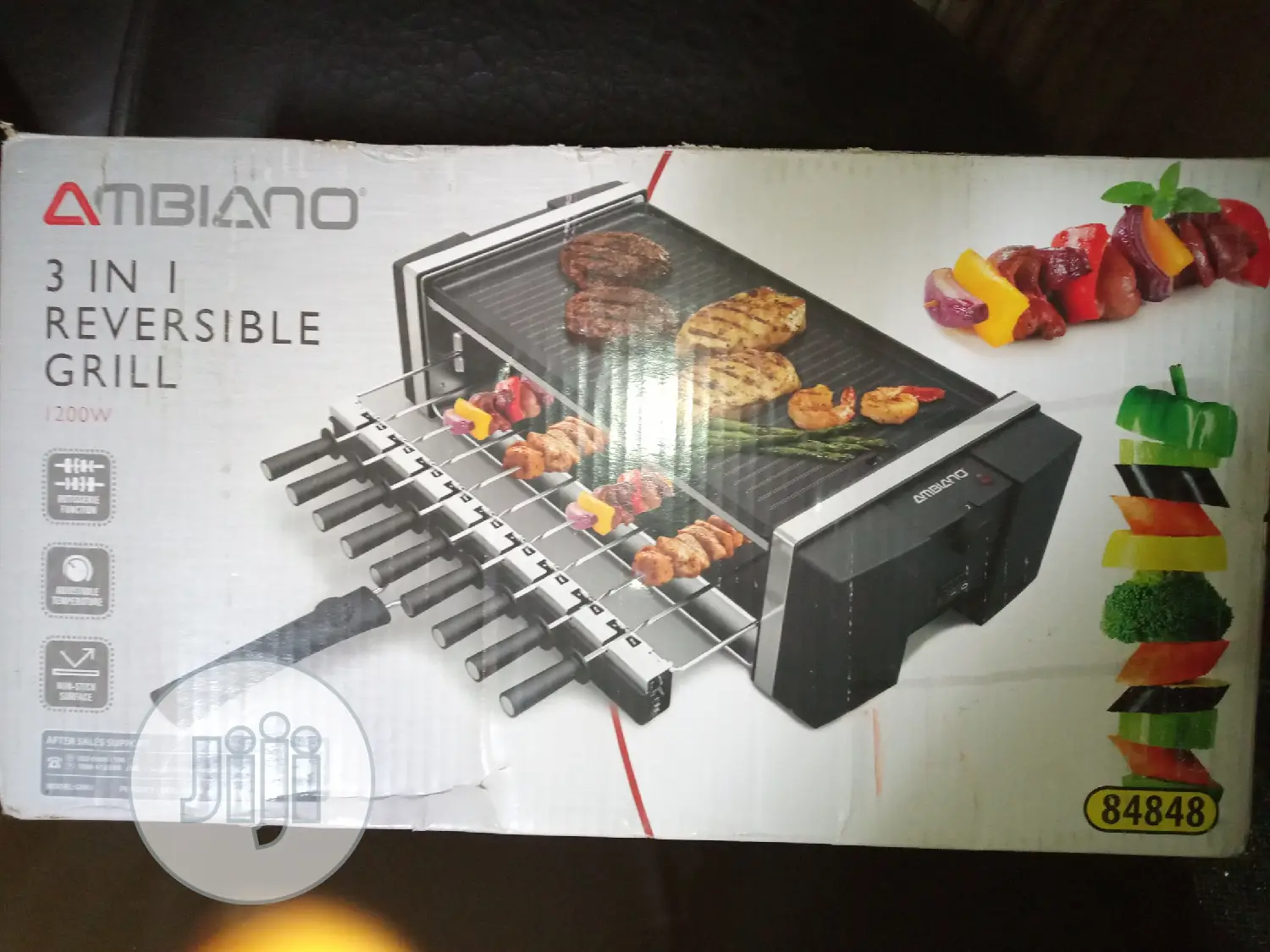 Ambiano 3 In 1 Reversible Grill 1200watts.
