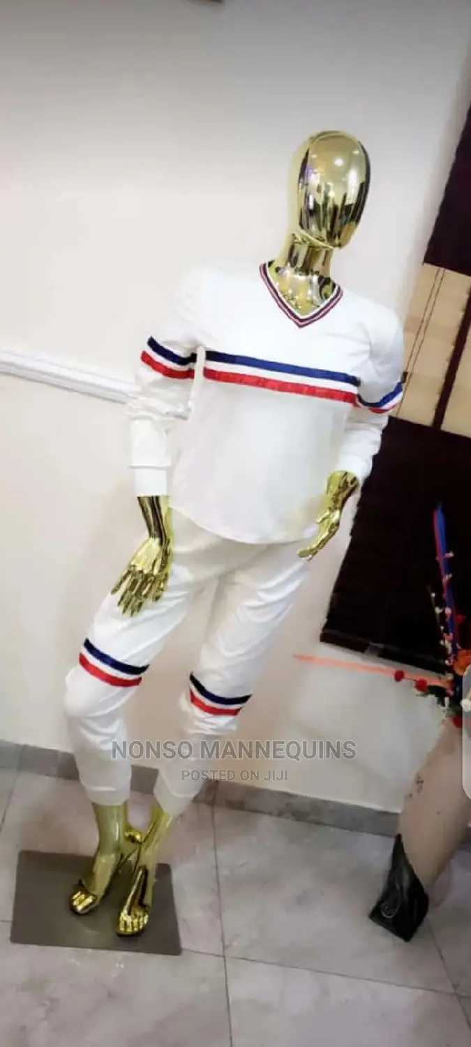 Big Size Gold Chrome Female Mannequins