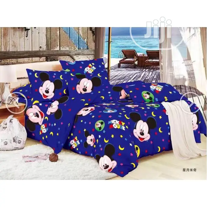 Mickey Mouse Duvet,Bedsheet With 4 Pillow Cases