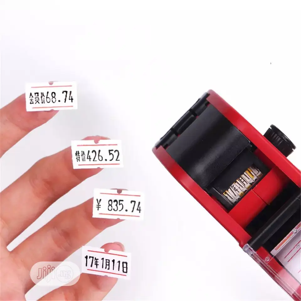 8 Digits Handheld Price Label Gun Plastic Tag Labeller Machi