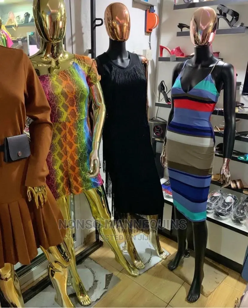 Chrome Size 10 Female Gold Mannequins