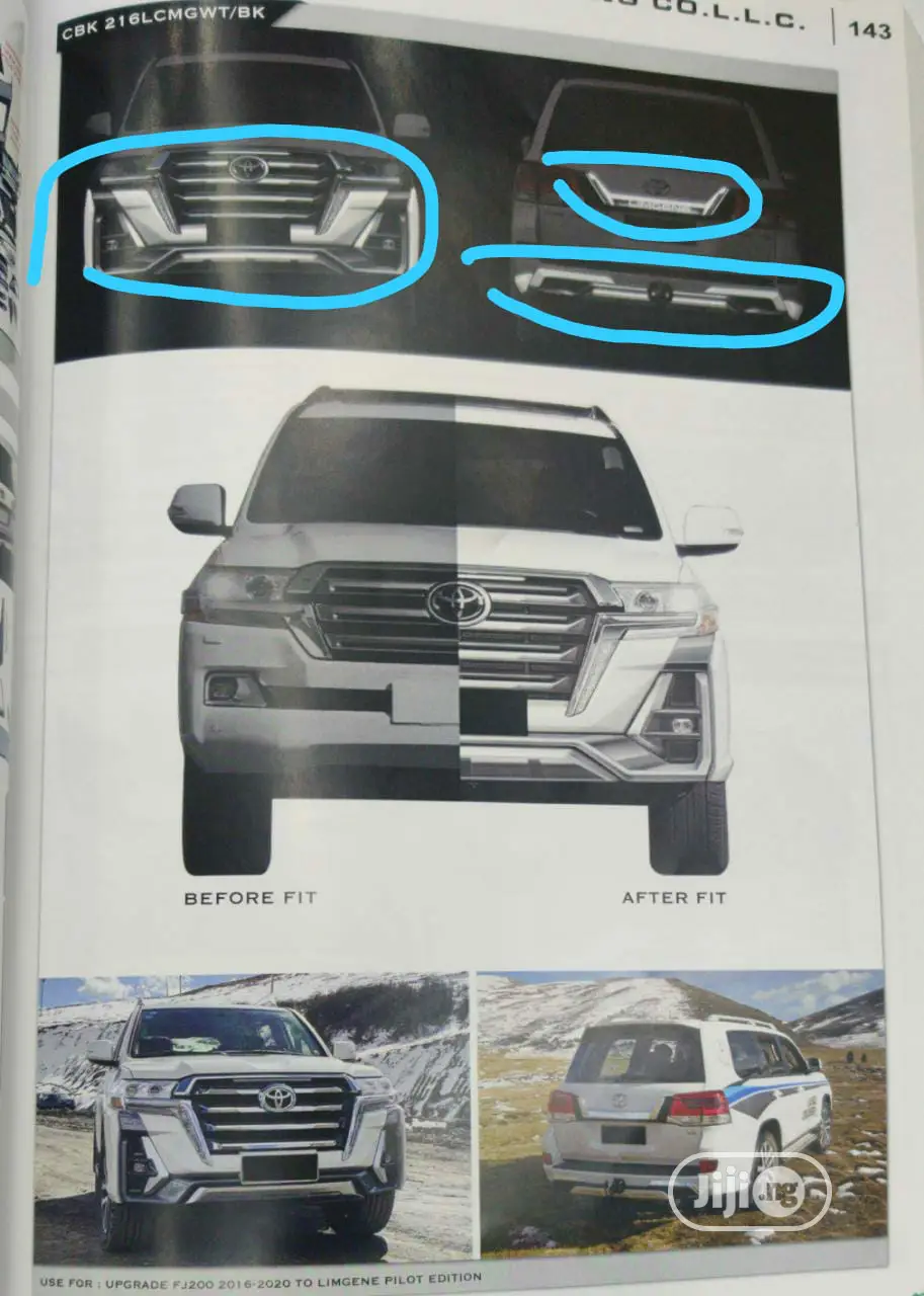 Upgrade Kit Parts Toyota Land Cruiser 2008 To Model Orig
