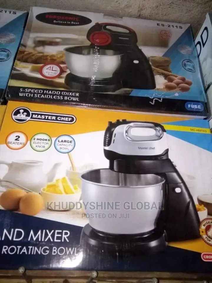 Master Chef Hand Mixer With Rotating Bowl