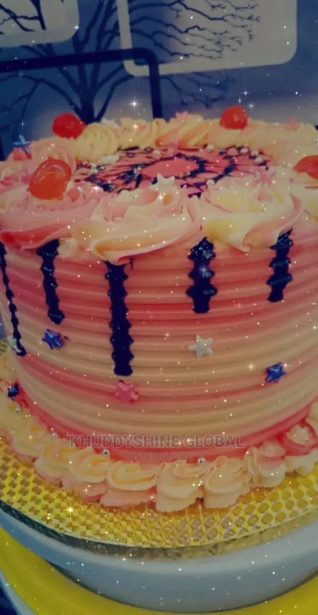 Pink Buttercream Cake