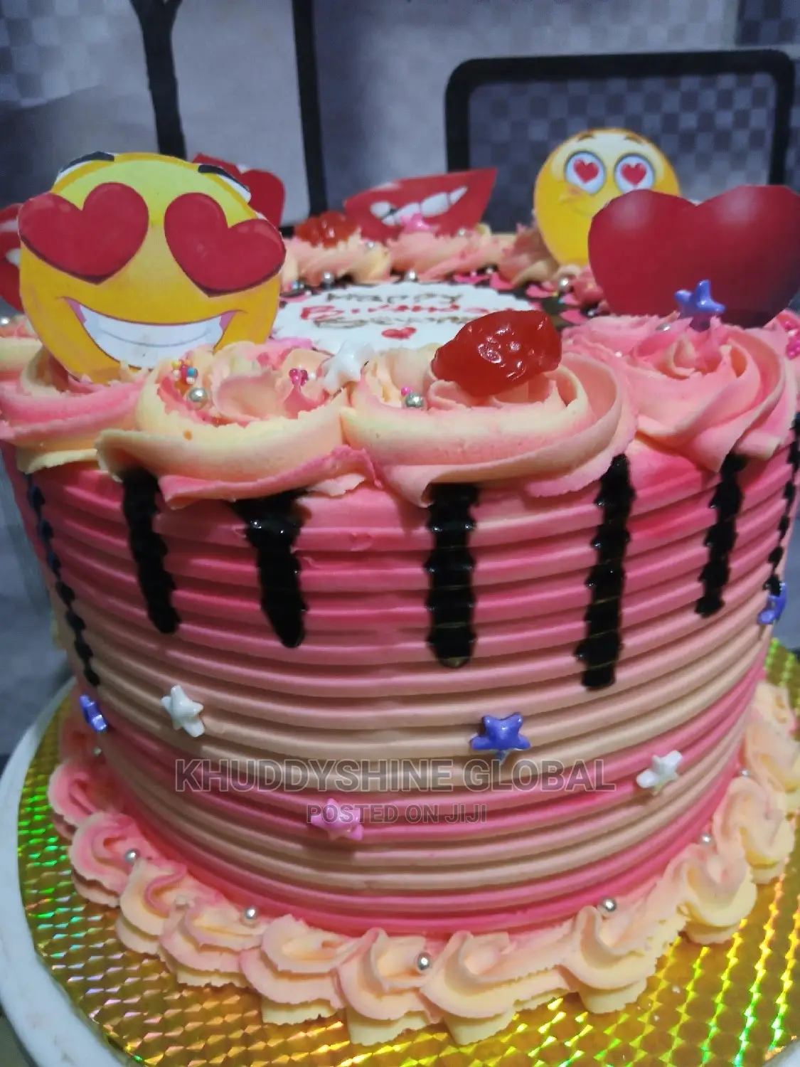 Pink Buttercream Cake