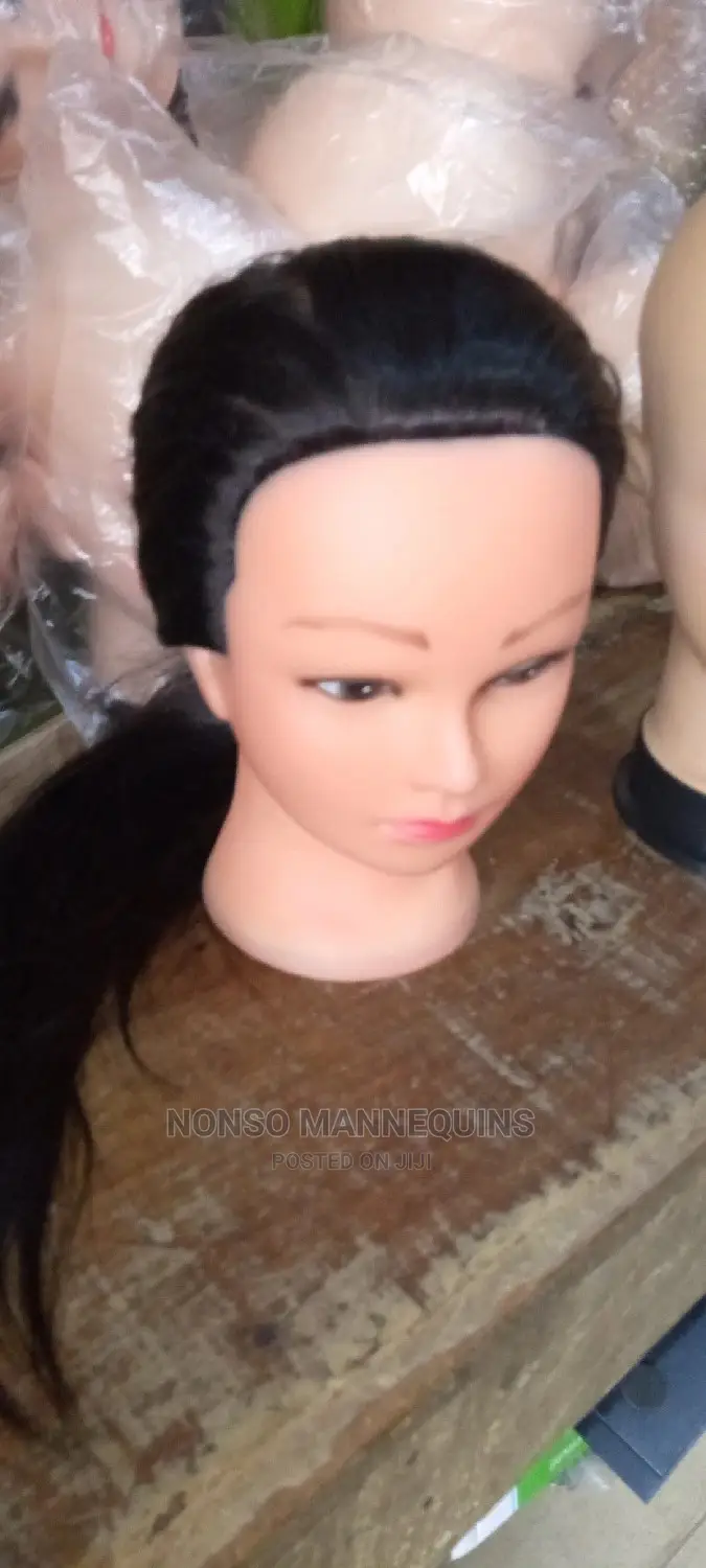 Head Mannequin With Hair