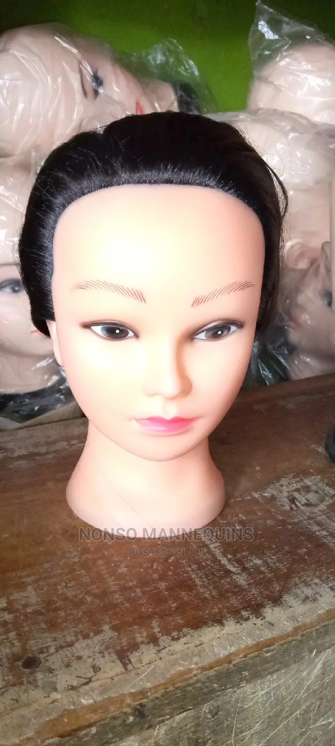 Head Mannequin With Hair