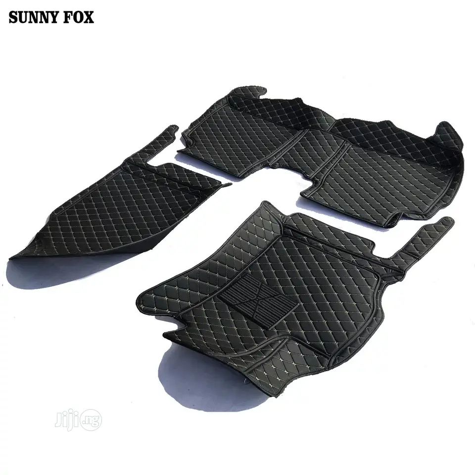 Fully Surrounded Customize Leather Floor Mat.