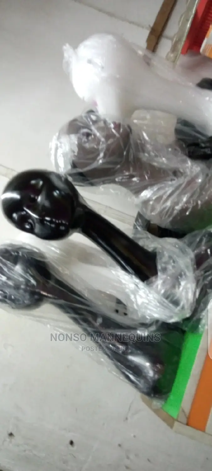 New Black Long Neck Head Mannequin