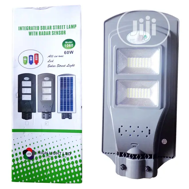 Integrated Solar Street Lamp With Radar Sensor 60W