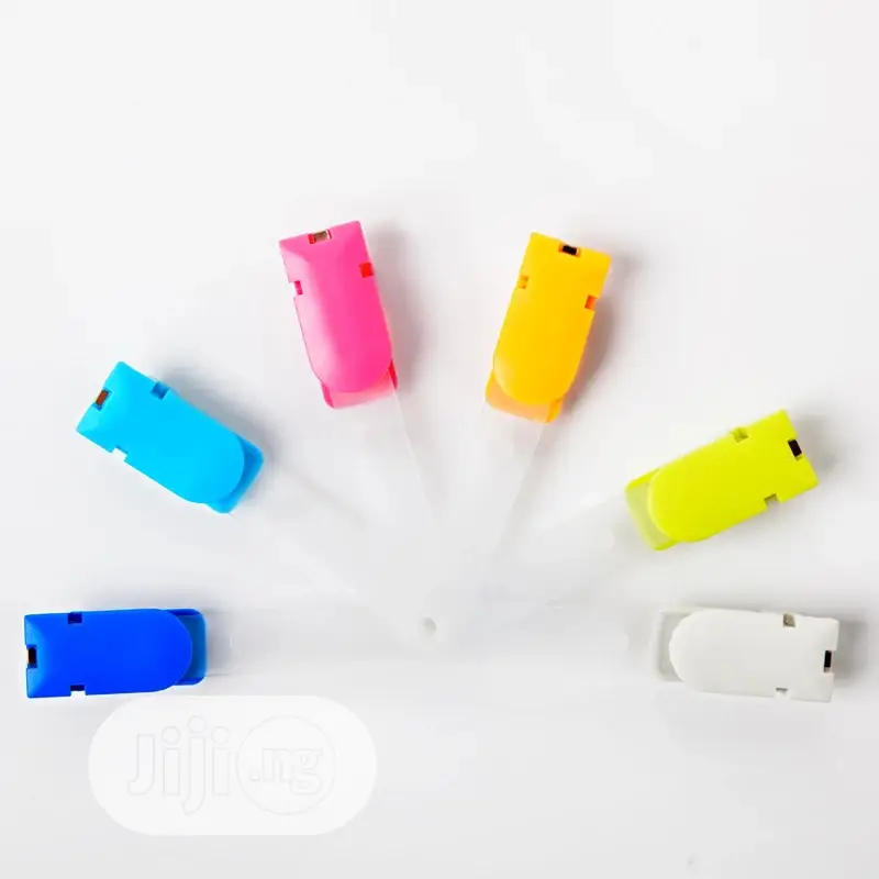 100pcs Candy Clips for Id Card Holder, 360 Degree Rotation A