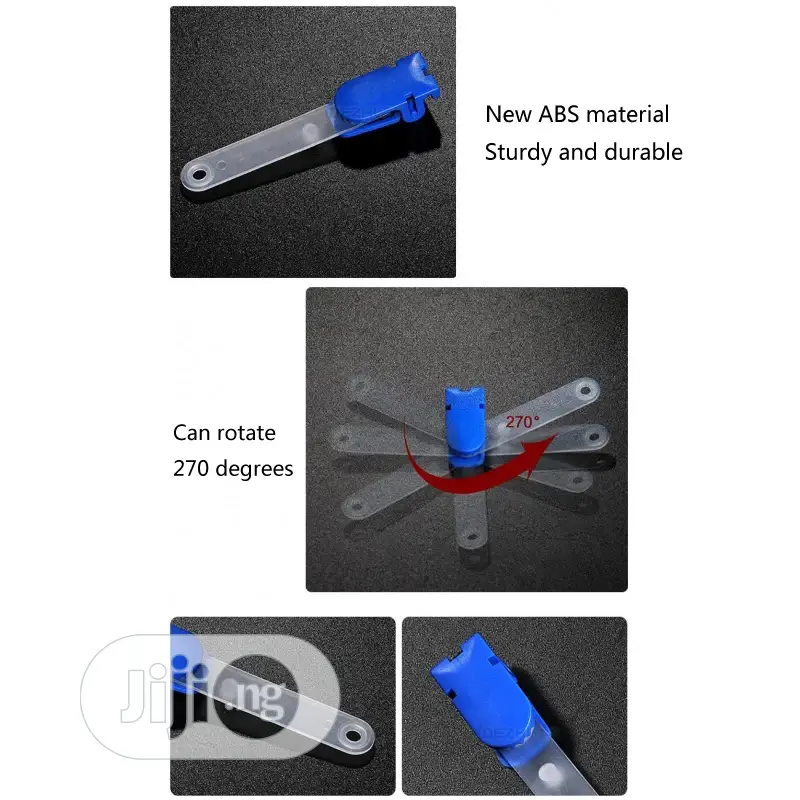 100pcs Candy Clips for Id Card Holder, 360 Degree Rotation A