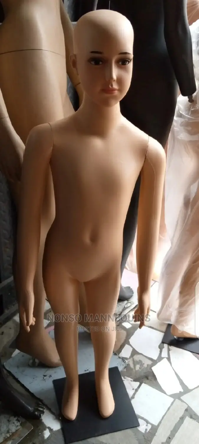 Plastic Female Bald Head Mannequins for Kids