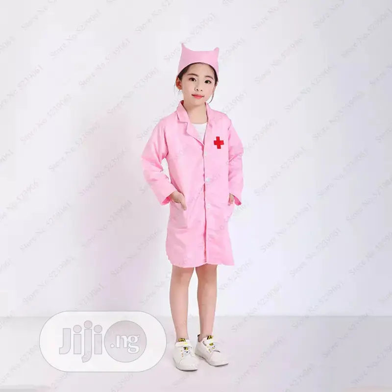 Kids Nurse Doctor Coat Cosplay Costumes Children Hospital La