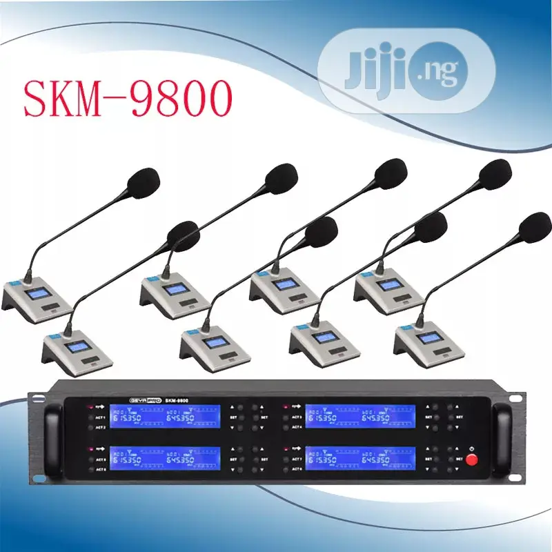 Brand New 8in1 Set UHF Conference Wireless Microphone System