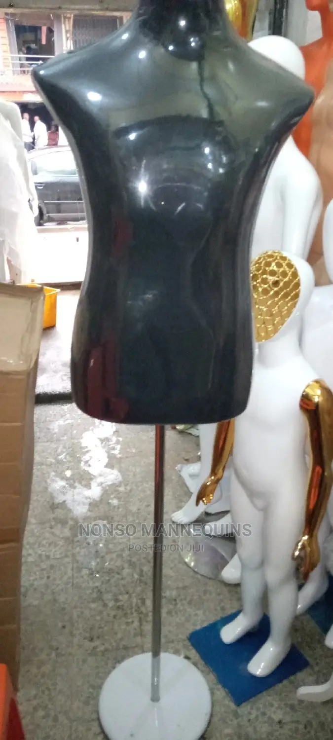 Black Half Body Dressform Display
