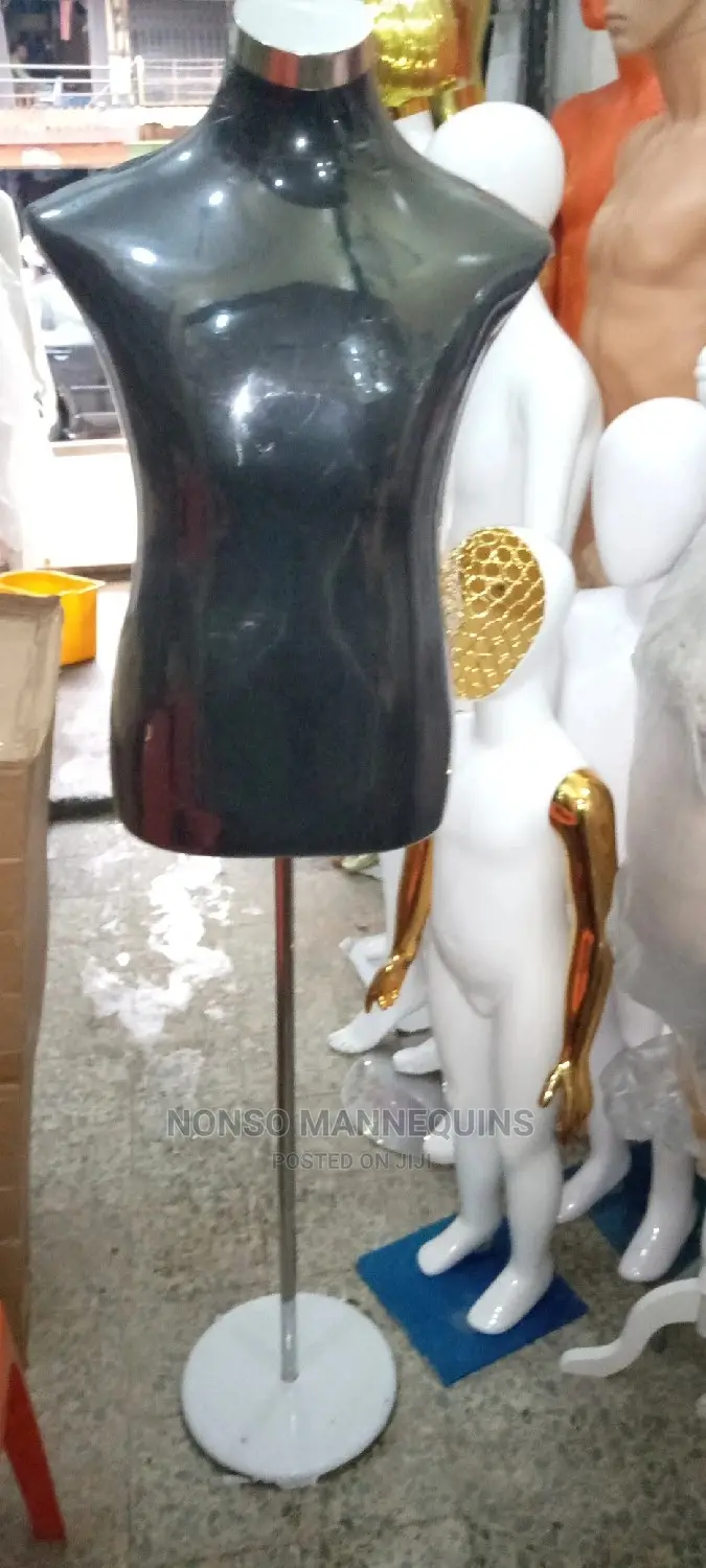 Black Half Body Dressform Display