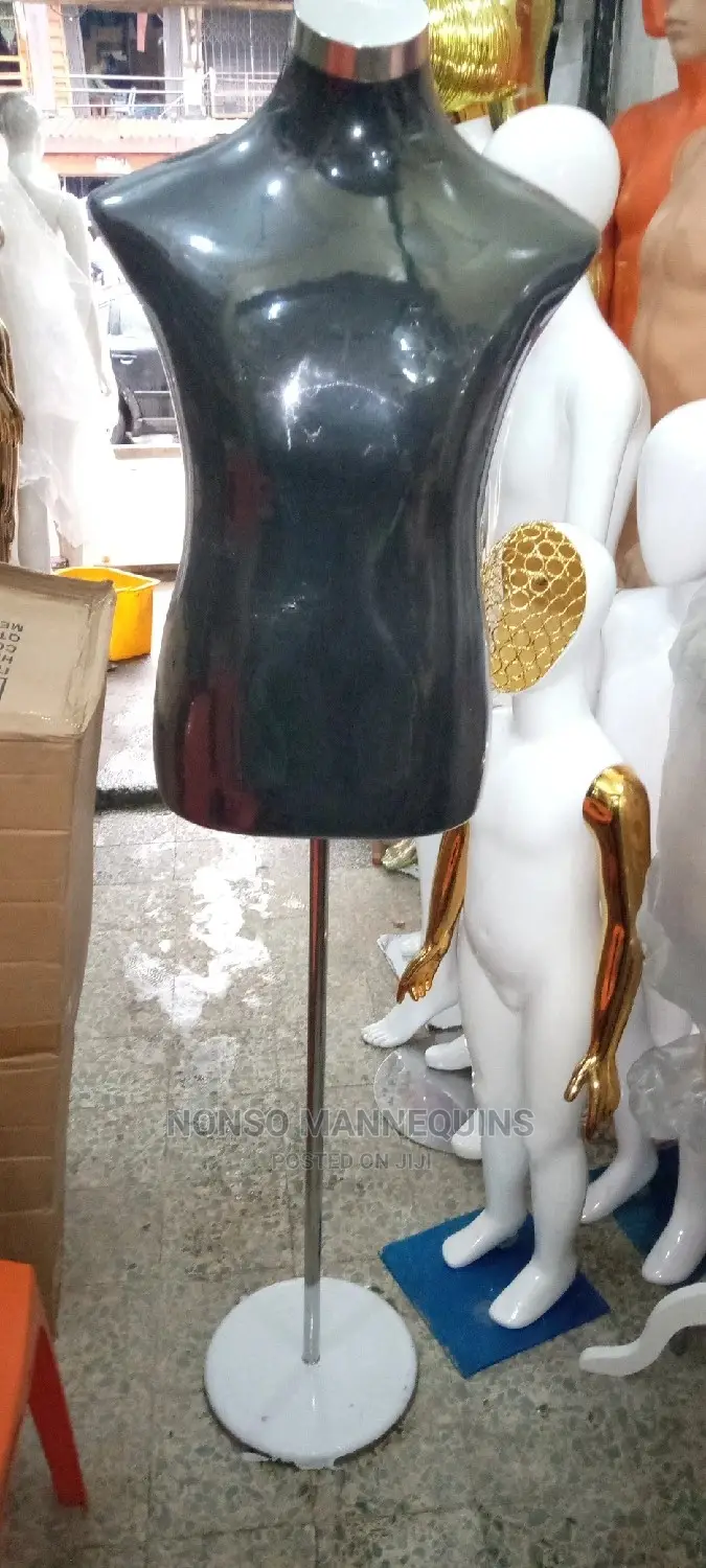 Black Half Body Dressform Display