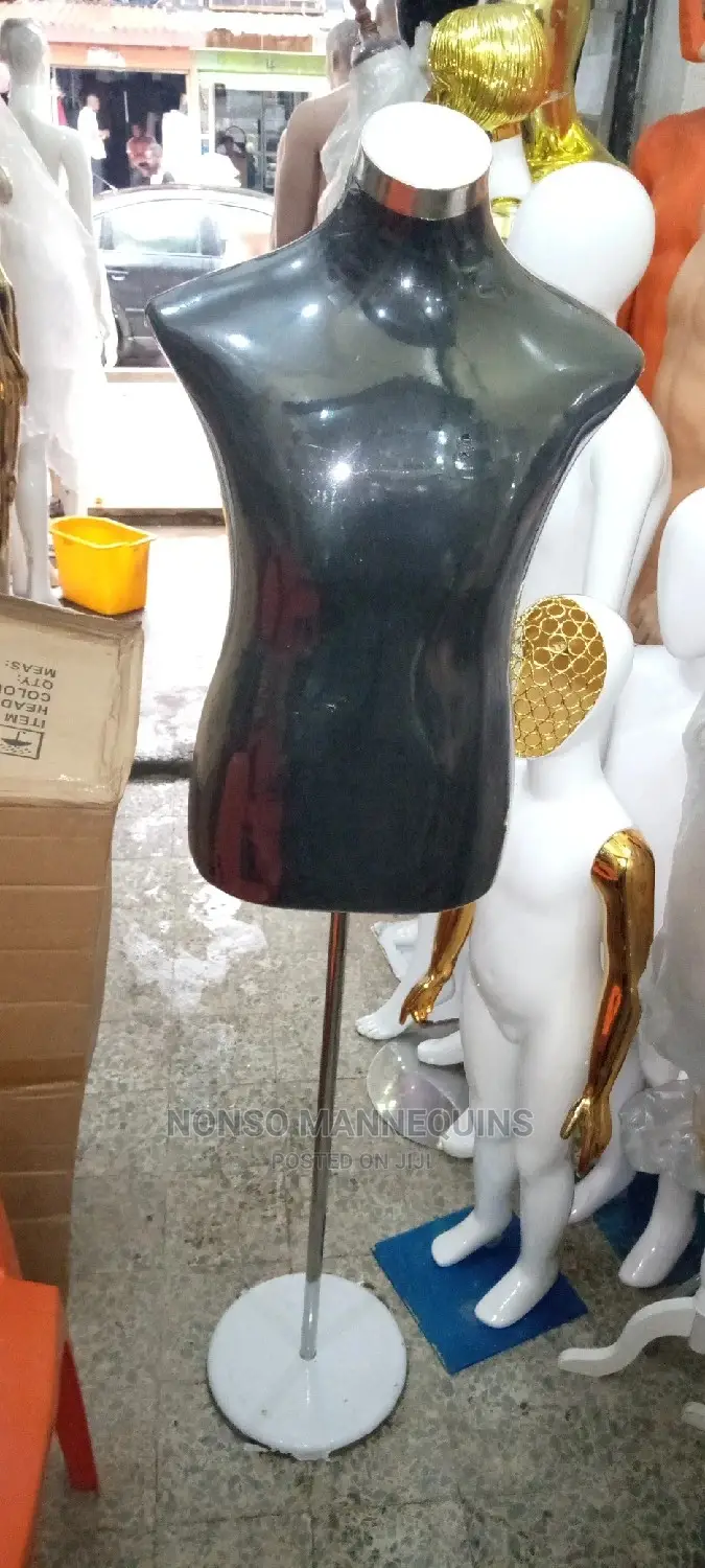 Black Half Body Dressform Display