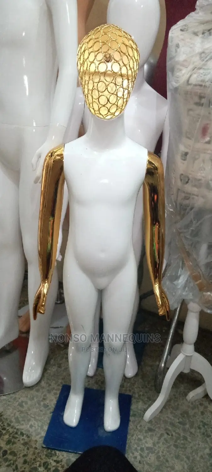 Unisex Kids Gold/White Display Mannequin