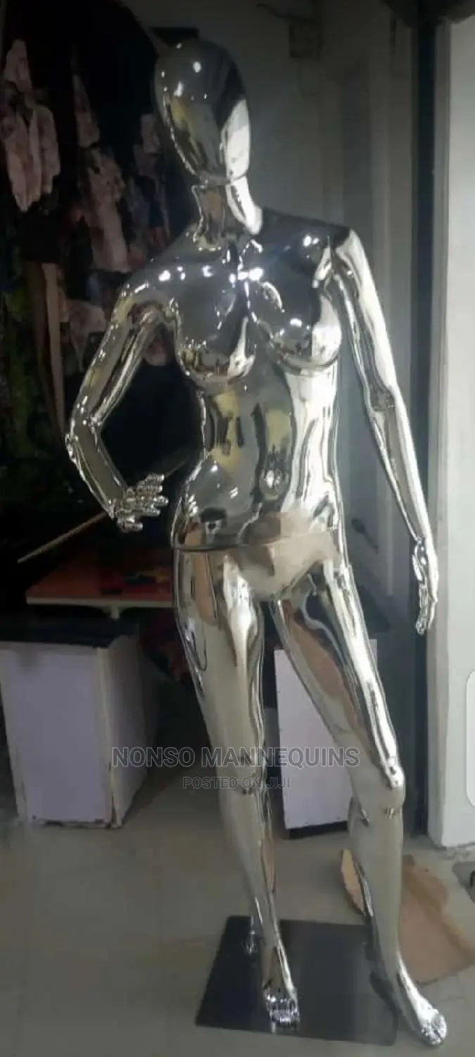 Silver Chrome Full Male/Female Mannequins