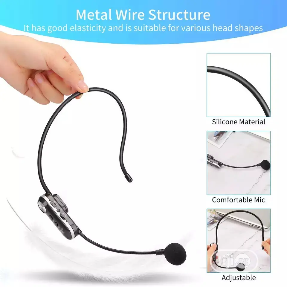 Head Wireless Microphone System With Audible Voice Sound