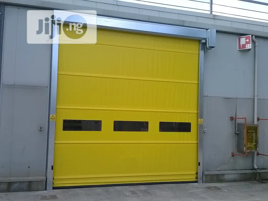 Automatic Roller Shutter Gates Yellow