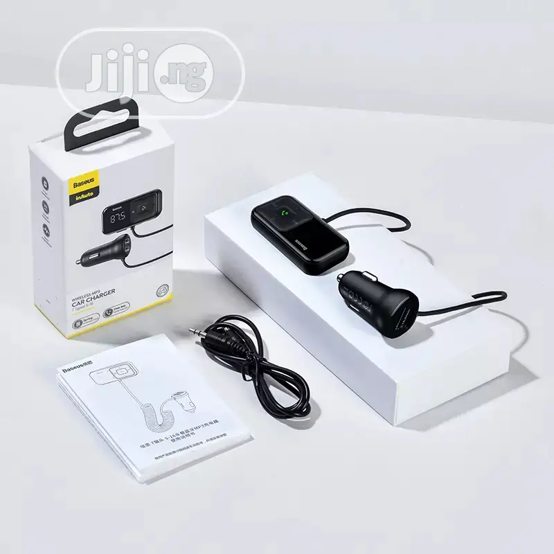 Baseus Dual USB Car Charger With FM Transmitter Bluetooth