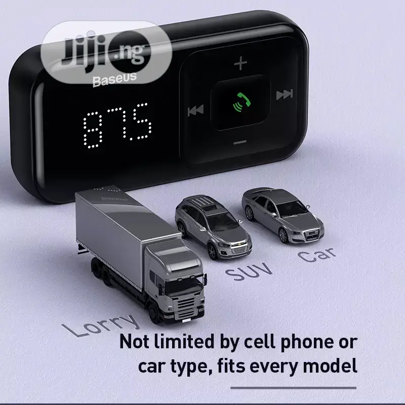 Baseus Dual USB Car Charger With FM Transmitter Bluetooth