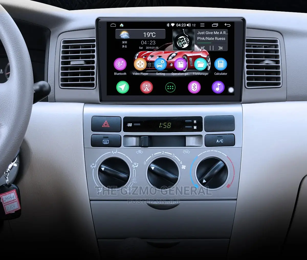 9 Inch Android 8.1 Head Unit Car Radio GPS Toyota Corolla