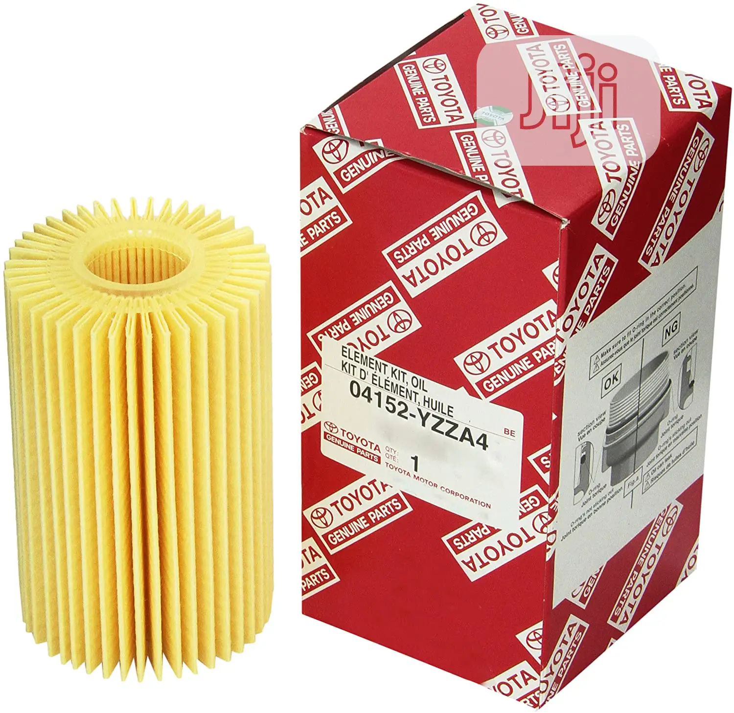 Toyota Genuine Parts 04152-Yzza4 Replaceable Oil Filter