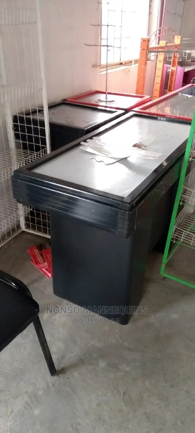 1.2meters Black & White Cashier Desk