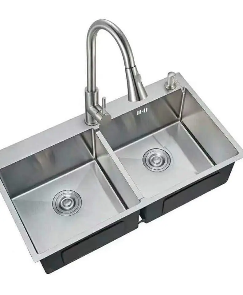 Kitchen Sink Handmaid Double Bowl