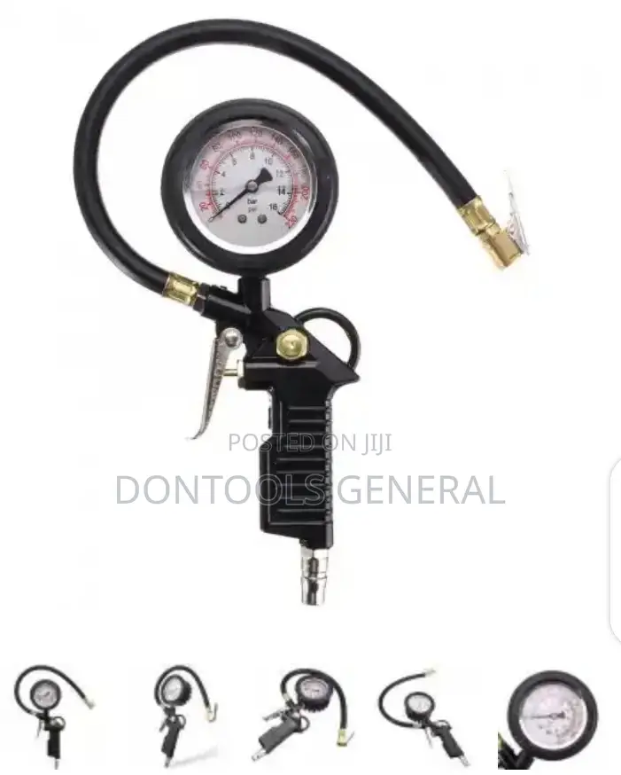 220 Psi Dial Tire Preasure Inflator Gauage Air Chuck Pneumat