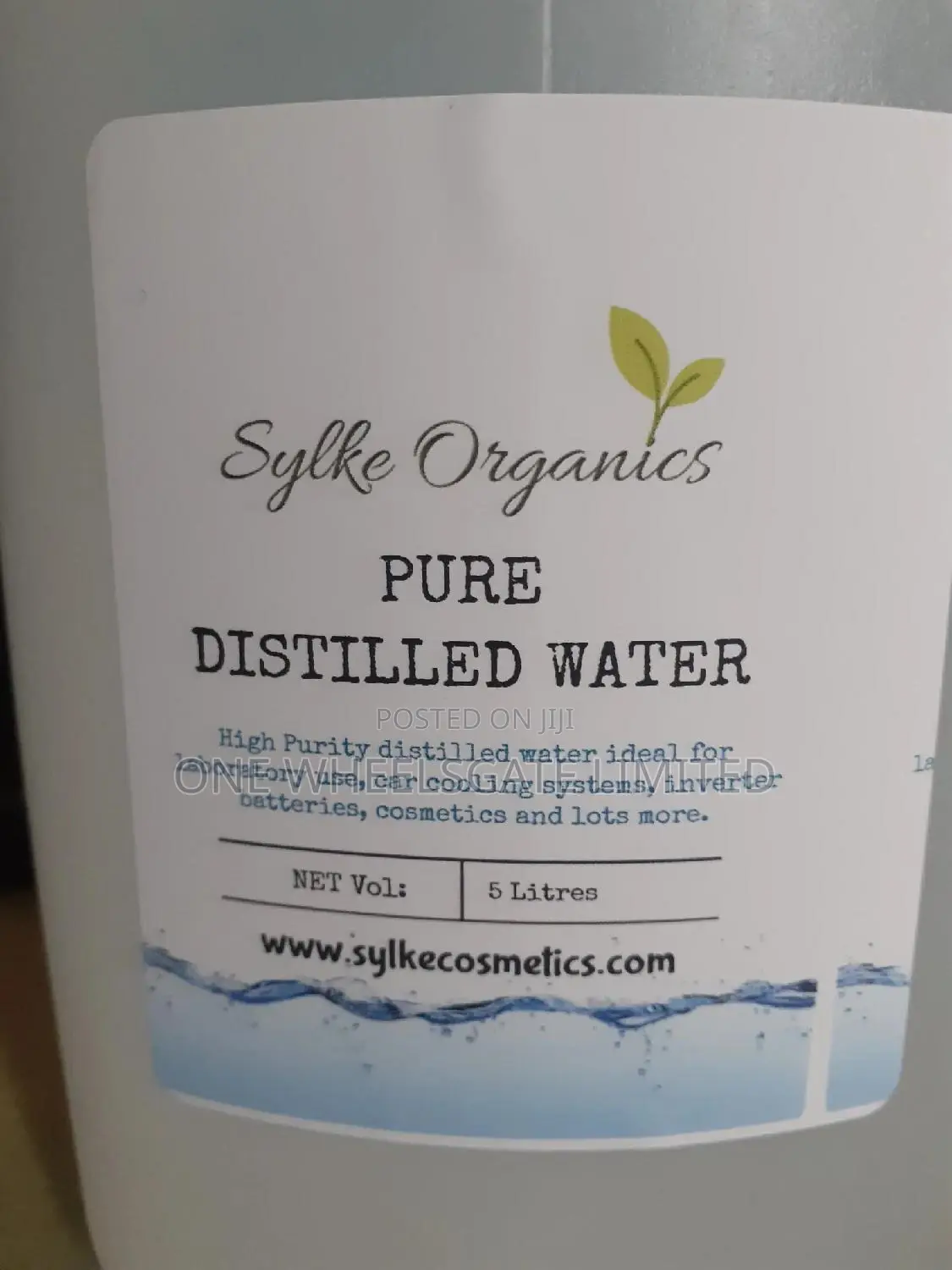 5 Liters Distilled Water by Sylke Organics