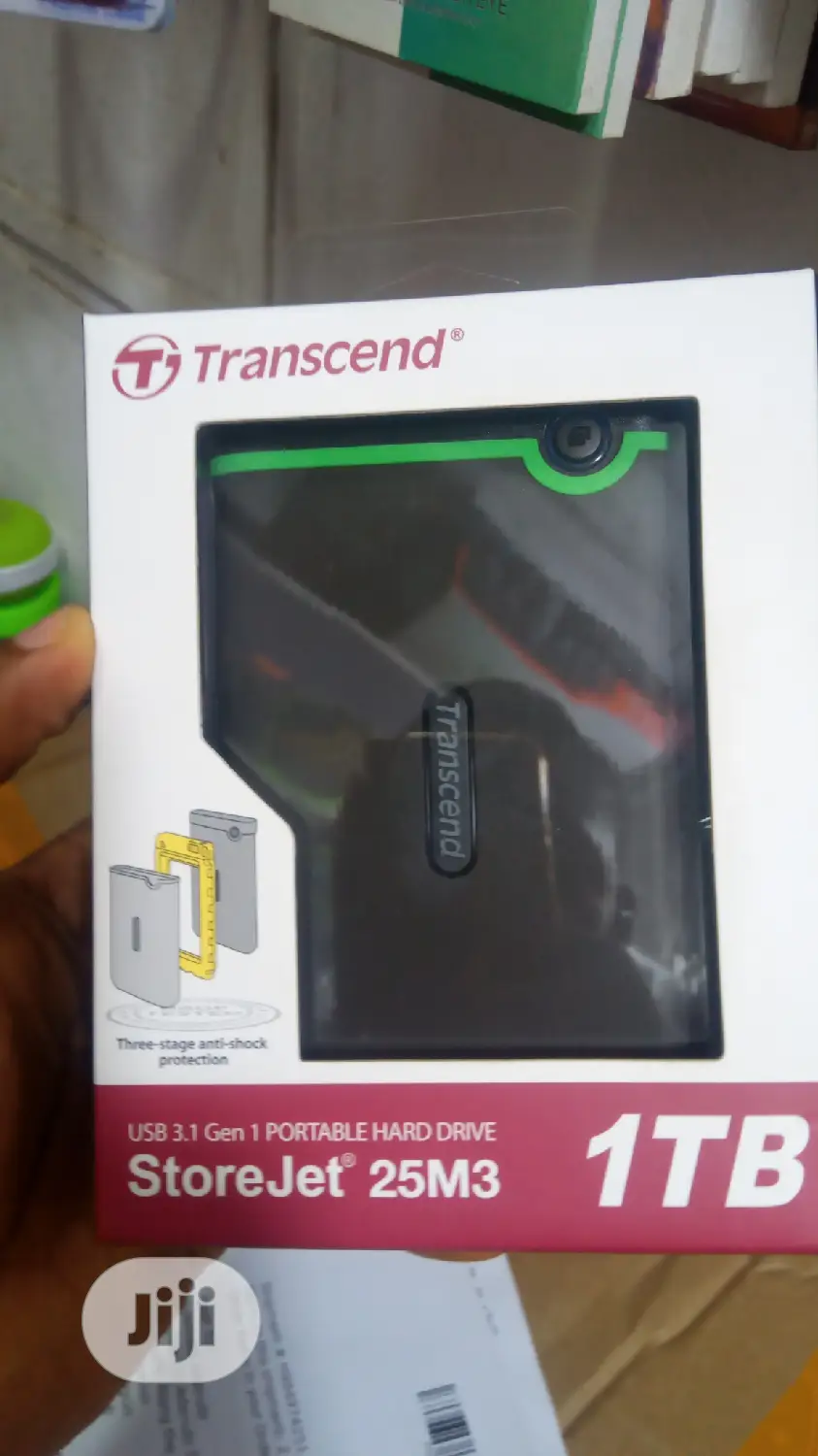 Transcend Portable Hard Drive Storejet 25m3 1tb