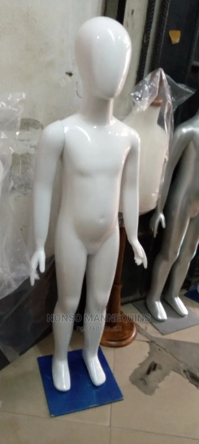 Glossy White Kids Unisex Mannequins