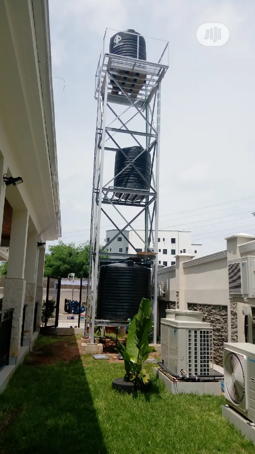 Tank Tower( Stanchions) To Carry Plastic Tank And Corrugated