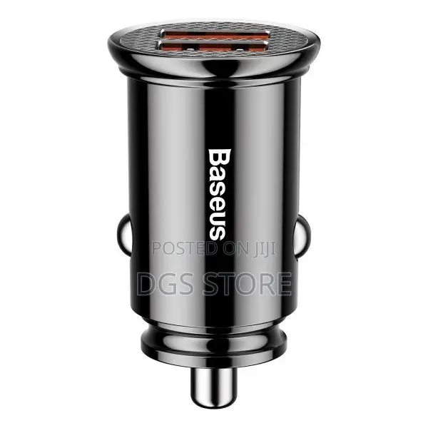 Baseus Inauto Circular Metal Pps Quick Car Charger 30w
