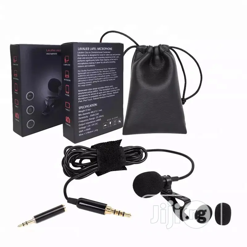 Mini Portable Lapel Microphone for Phone, DSLR Camera and La