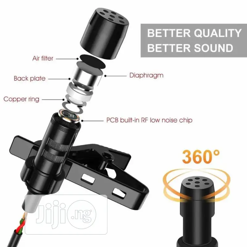 Mini Portable Lapel Microphone for Phone, DSLR Camera and La
