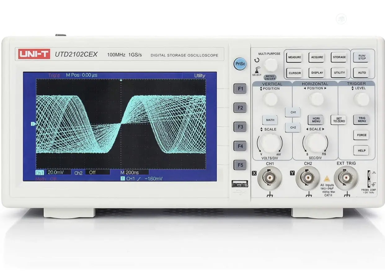 UNI-T UTD2102CEX Digital Oscilloscope, 2 Channel, 100mhz,