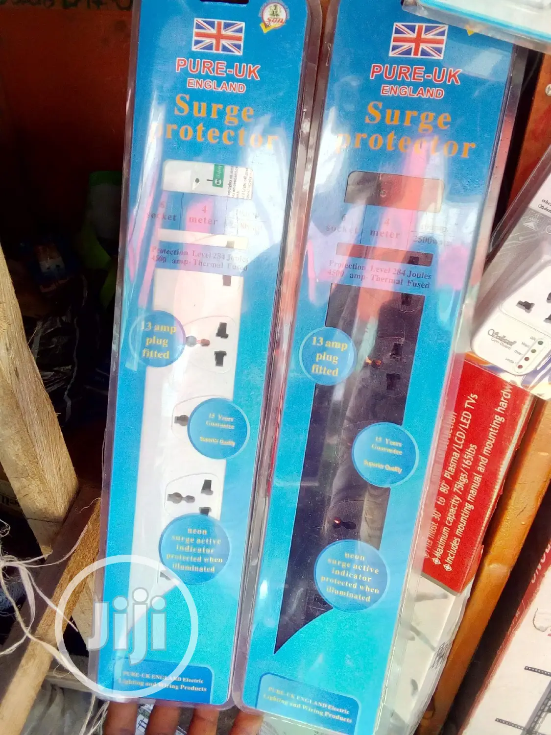 Pure-Uk England Surge Protector 5way