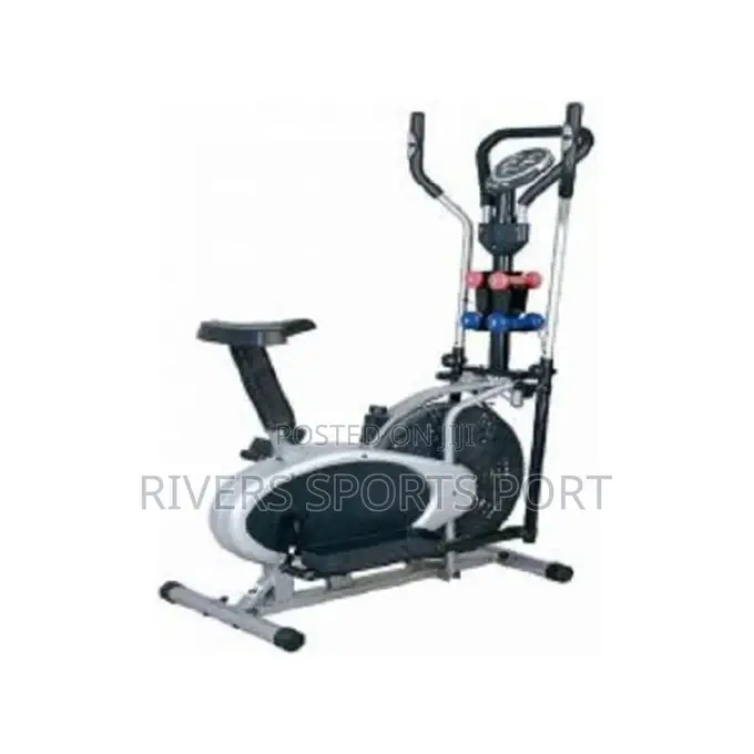 American Fitness Orbitrac/Elliptical Bike With Dumbbells