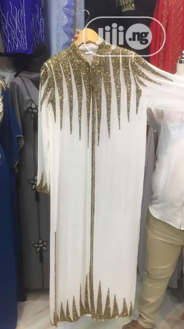 Women Shinny Chiffon Net Abaya