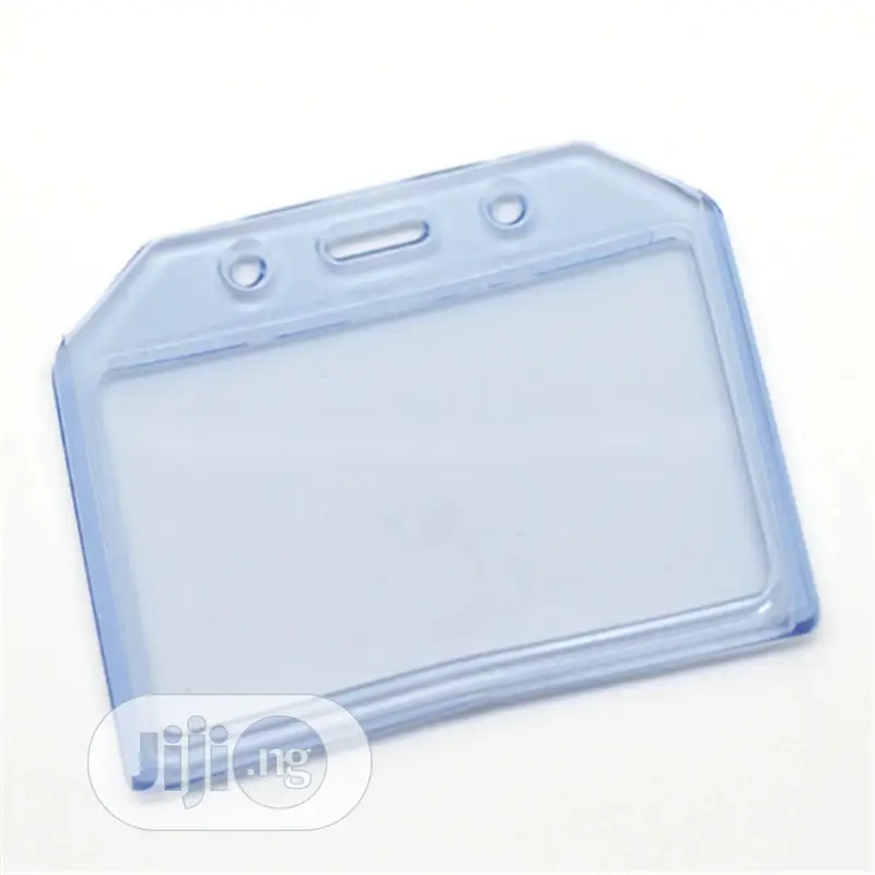 10pcs Plastic Waterproof Horizontal Id Card Badge Holders