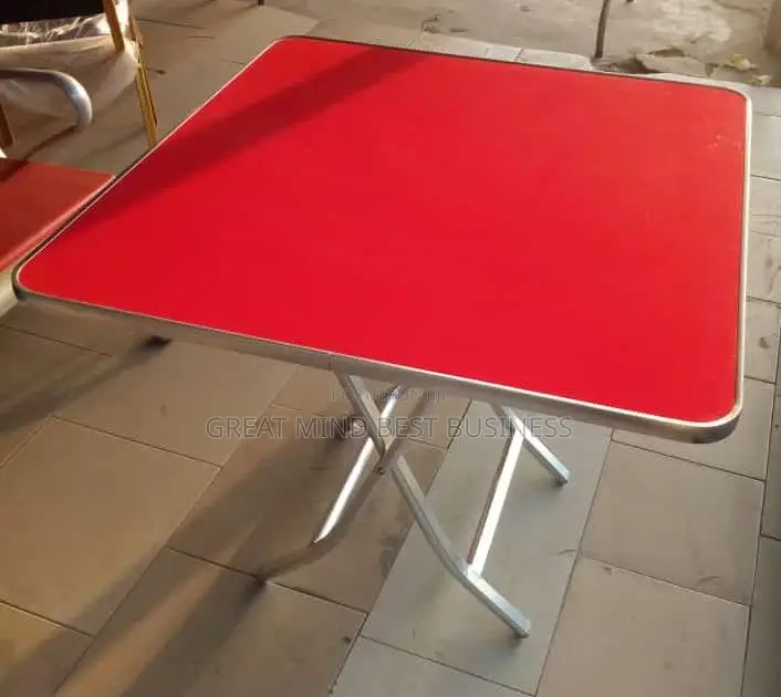 Iron Leg Wooden Top Table