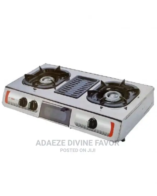 Akai Gas Cooker With Grill Silver